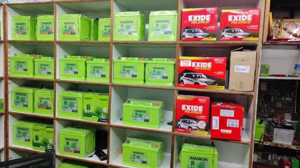 Amaron and Exide Battery Shelves